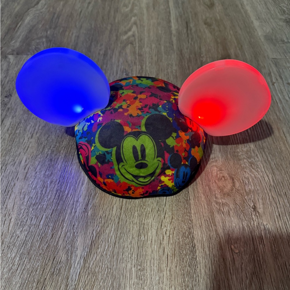 2/$20 Mickey Mouse Glow With The Show Light Up Ears Disney Parks World of Colour